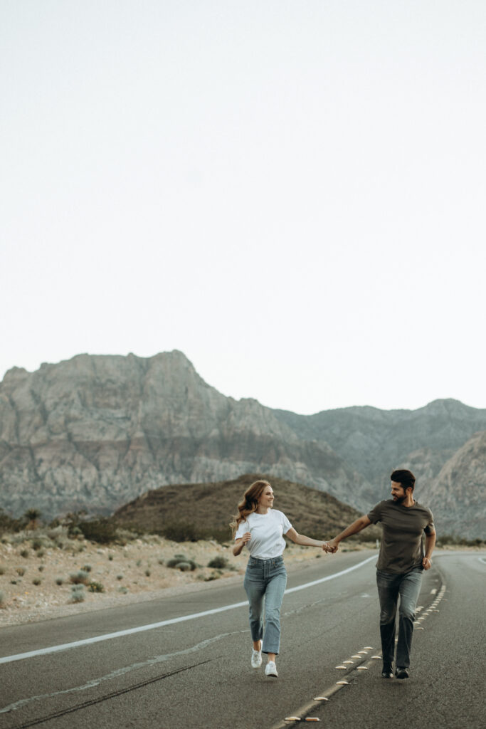 An Elopement-Style Engagement Photoshoot in Vegas