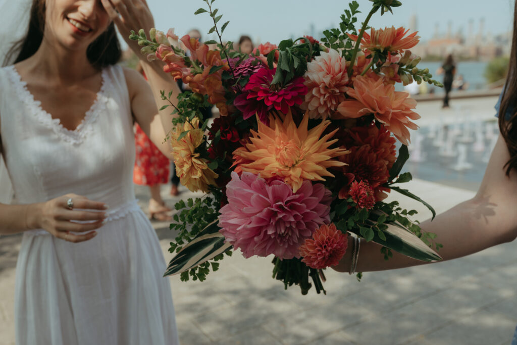 An Intimate Backyard Wedding Party in Brooklyn, NY