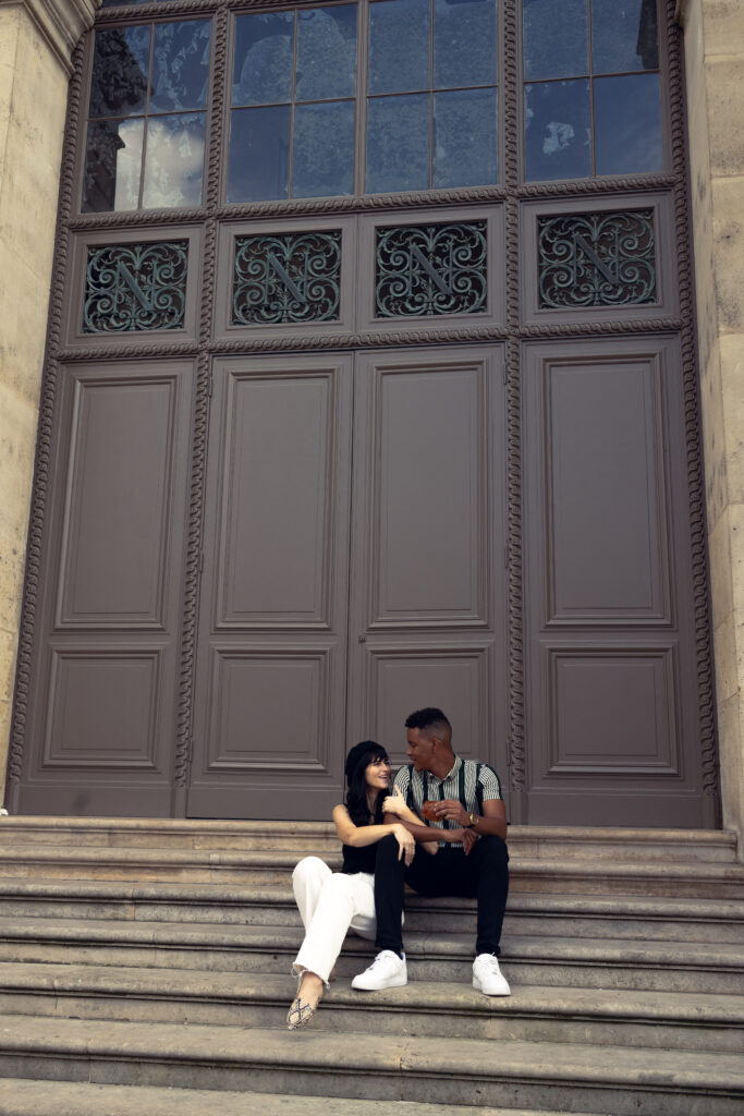 A Magical Elopement in Paris ft. the Louvre, Arc de Triomphe, and Eiffel Tower couples photos from an international elopement photographer