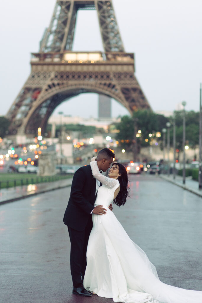 A Magical Elopement in Paris ft. the Louvre, Arc de Triomphe, and Eiffel Tower couples photos from an international elopement photographer