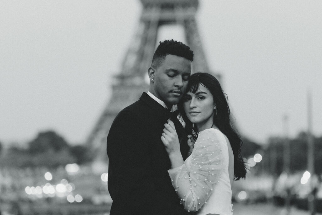 A Magical Elopement in Paris ft. the Louvre, Arc de Triomphe, and Eiffel Tower couples photos from an international elopement photographer