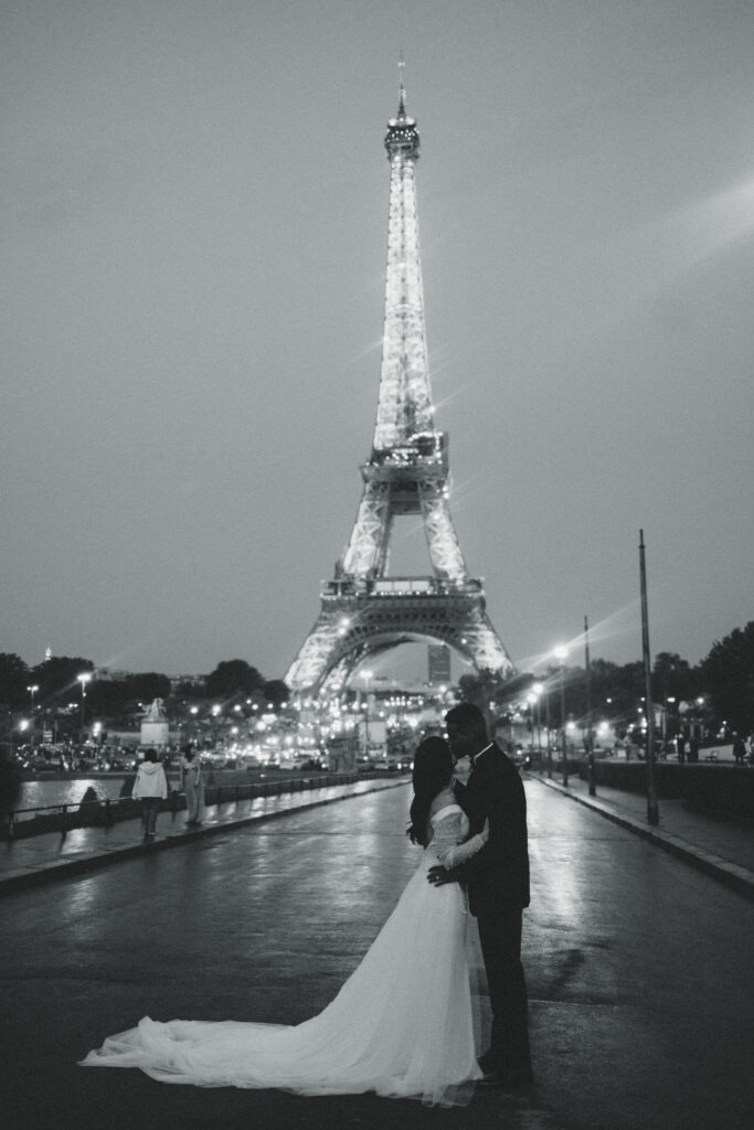 A Magical Elopement in Paris ft. the Louvre, Arc de Triomphe, and Eiffel Tower couples photos from an international elopement photographer