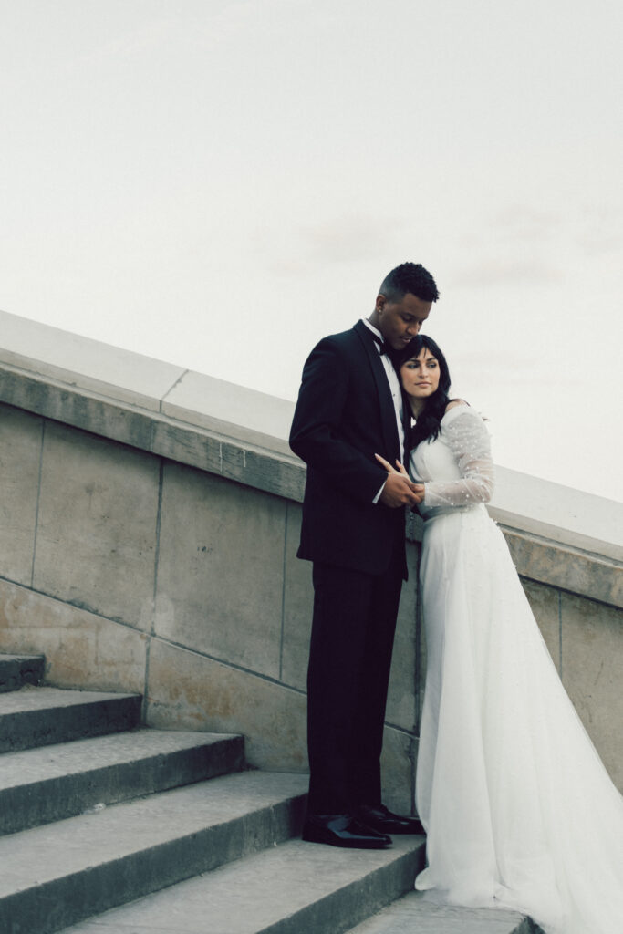 A Magical Elopement in Paris ft. the Louvre, Arc de Triomphe, and Eiffel Tower couples photos from an international elopement photographer