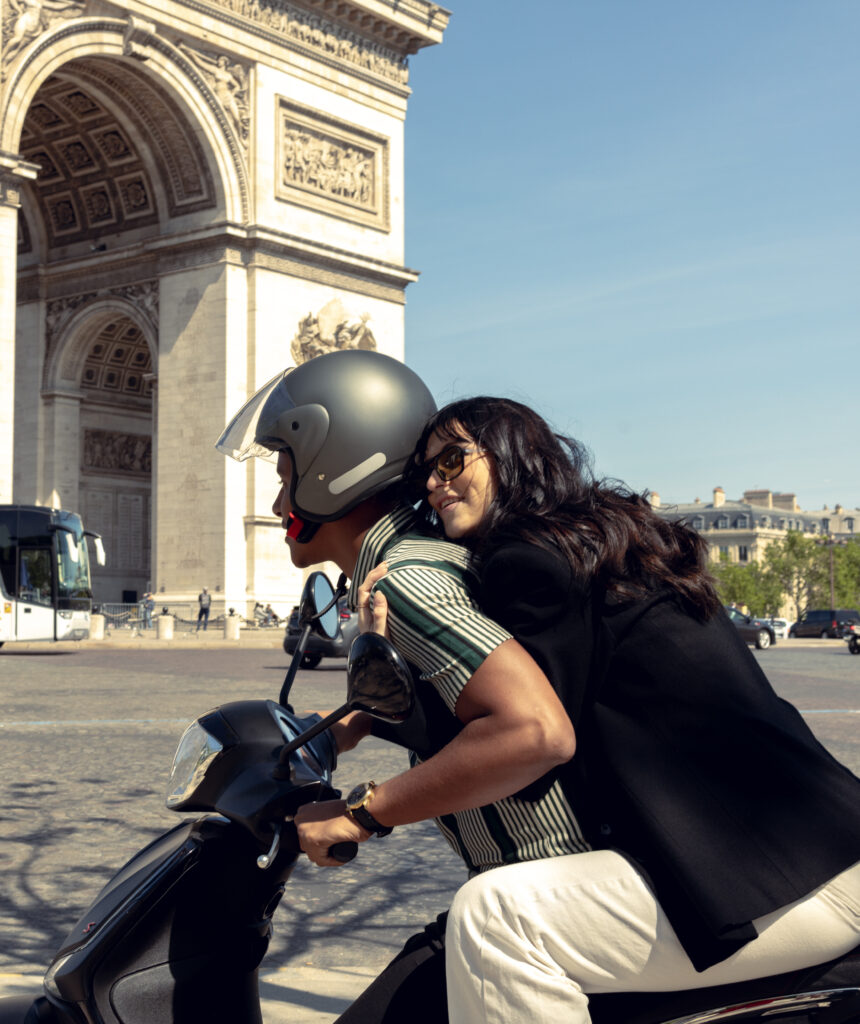 A Magical Elopement in Paris ft. the Louvre, Arc de Triomphe, and Eiffel Tower couples photos from an international elopement photographer