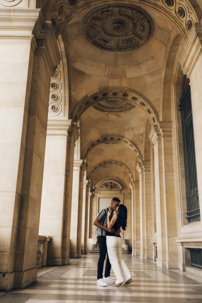 A Magical Elopement in Paris ft. the Louvre, Arc de Triomphe, and Eiffel Tower couples photos from an international elopement photographer