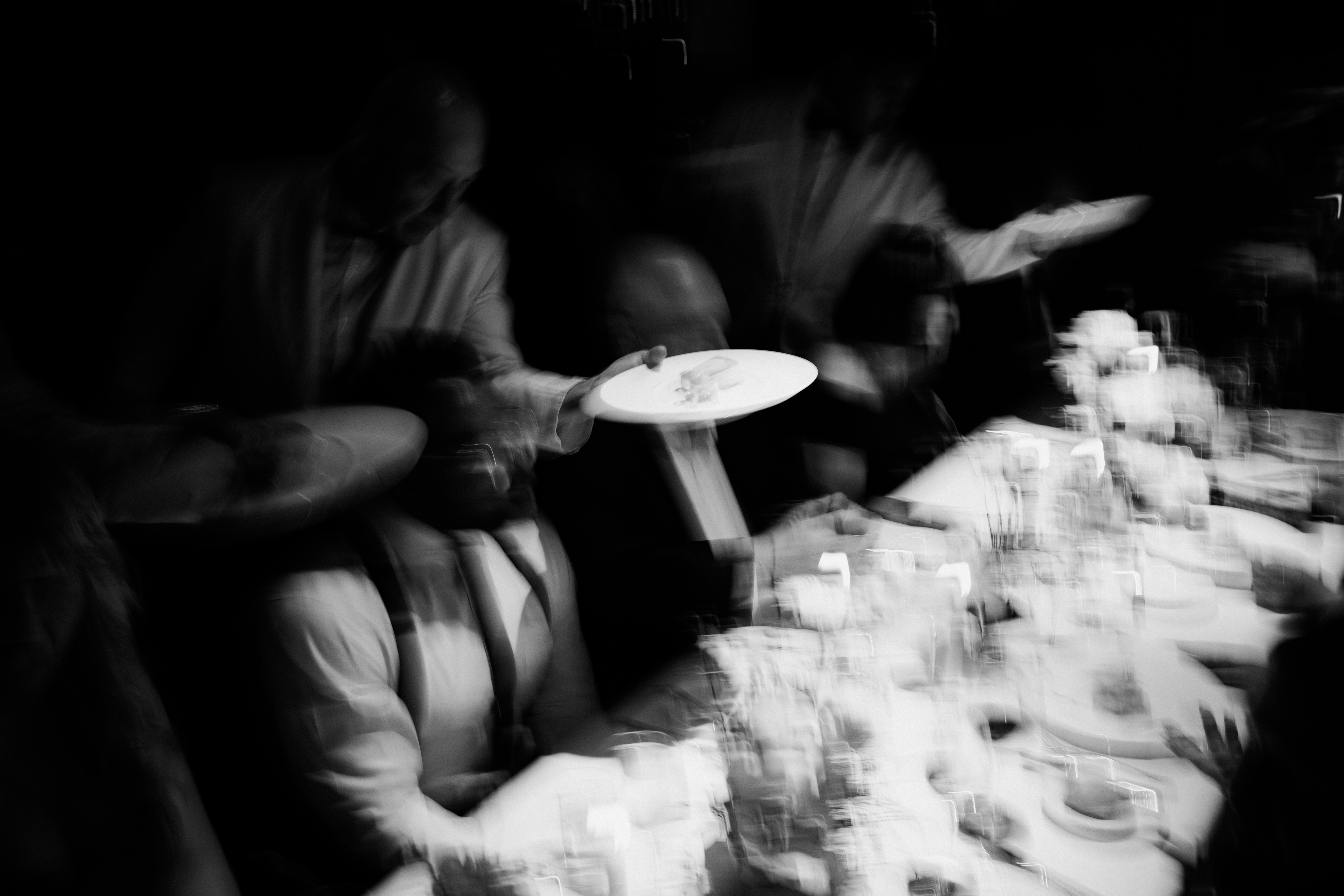 The River Café in Brooklyn candid reception moments with Manhattan skyline views