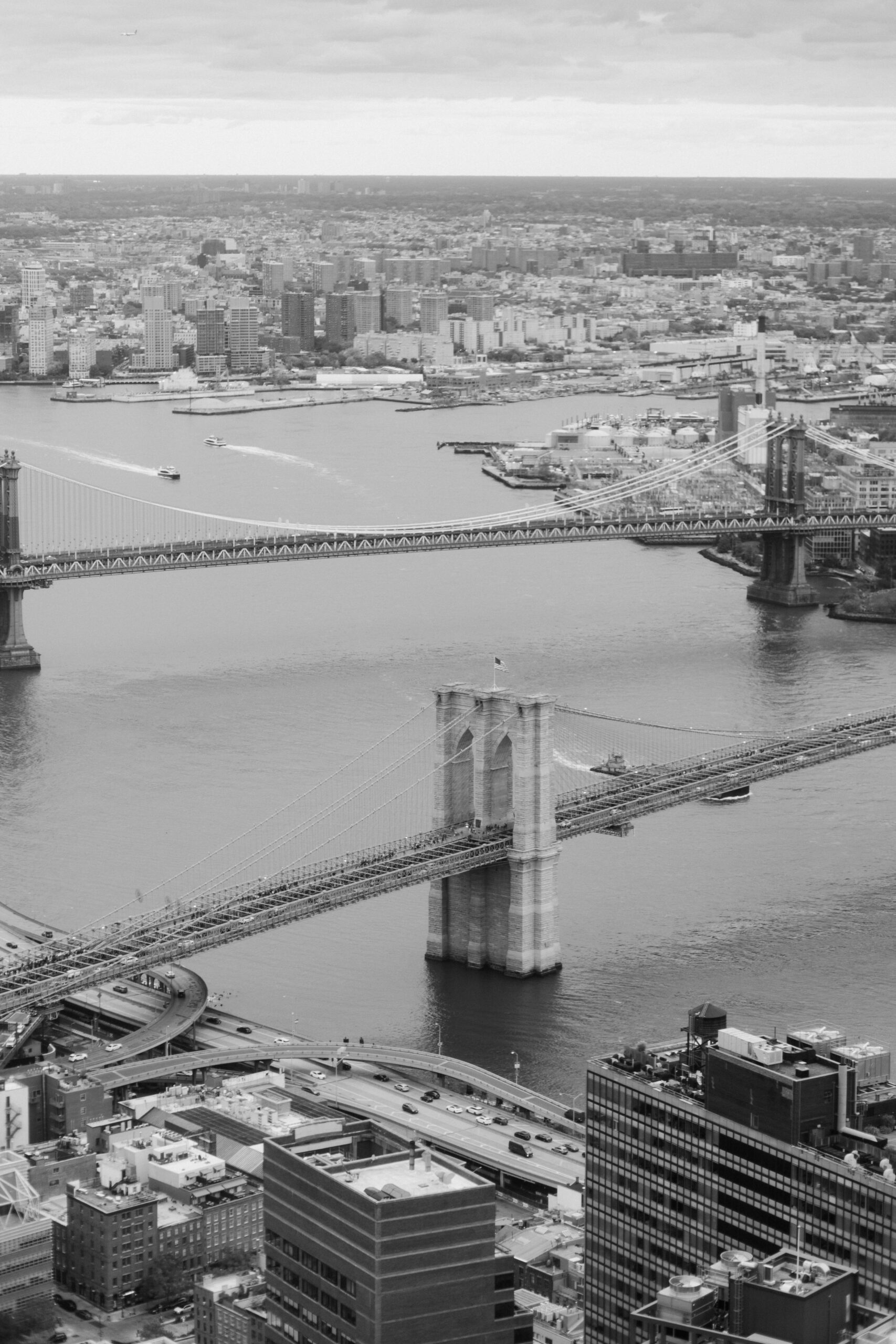 wedding ceremony at Manhatta overlooking the river