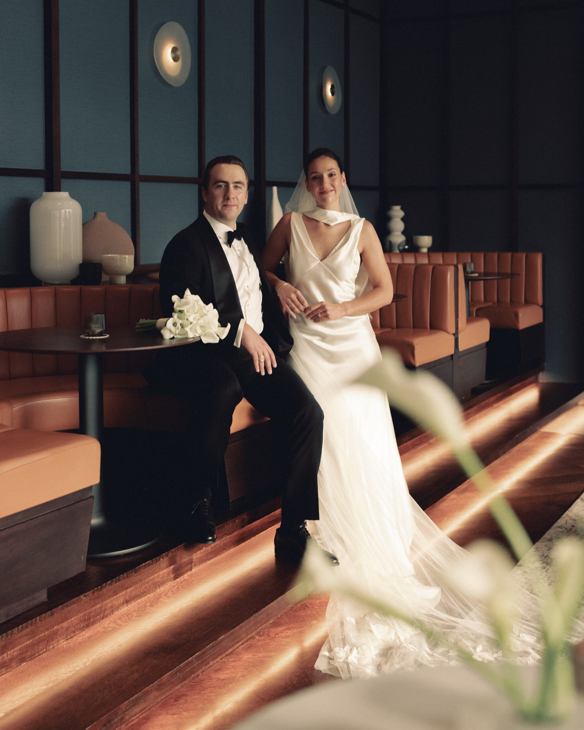 editorial bride and groom portraits at Manhatta in New York City 