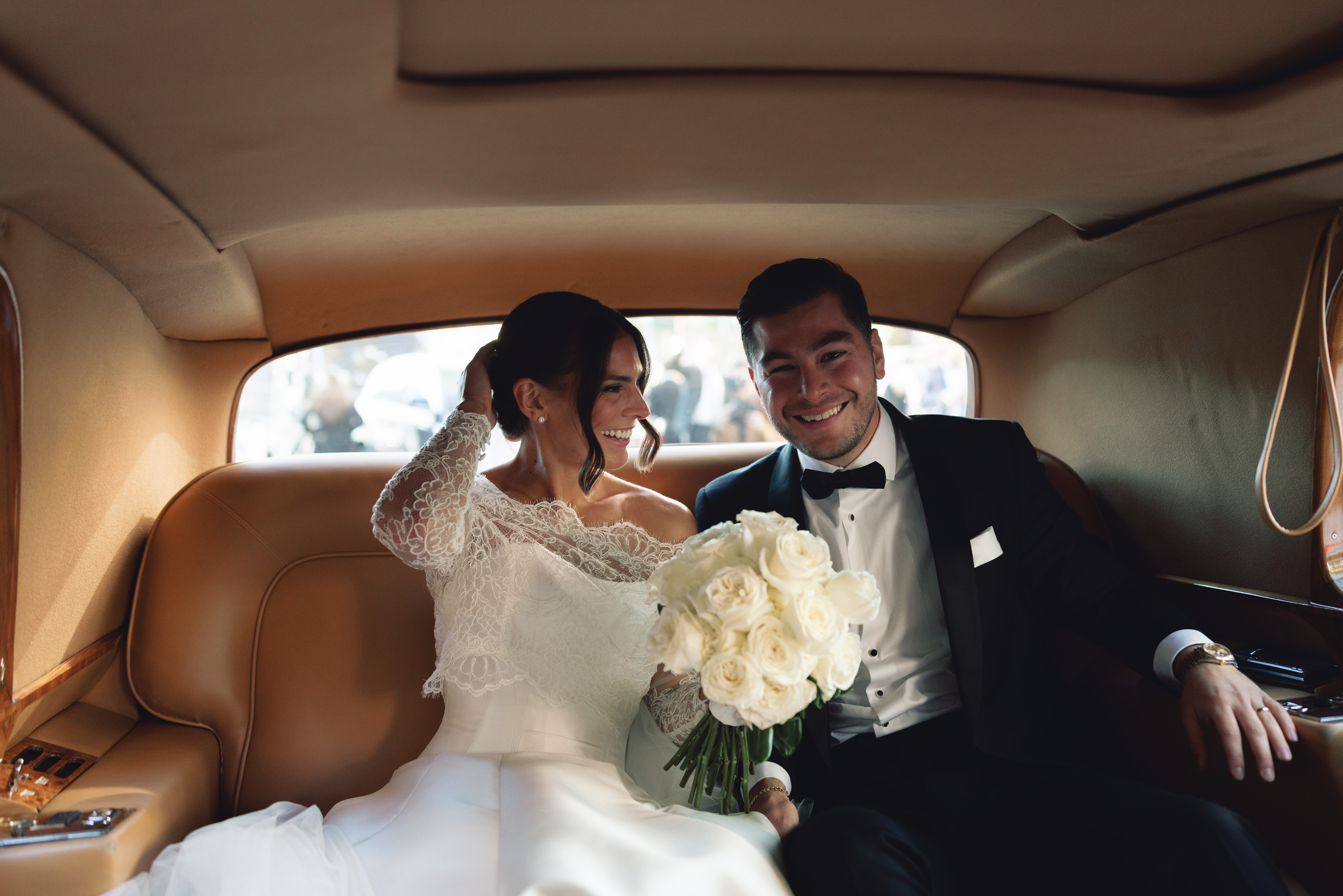 Getaway limousine by All Star Limousine outside Brooklyn venue