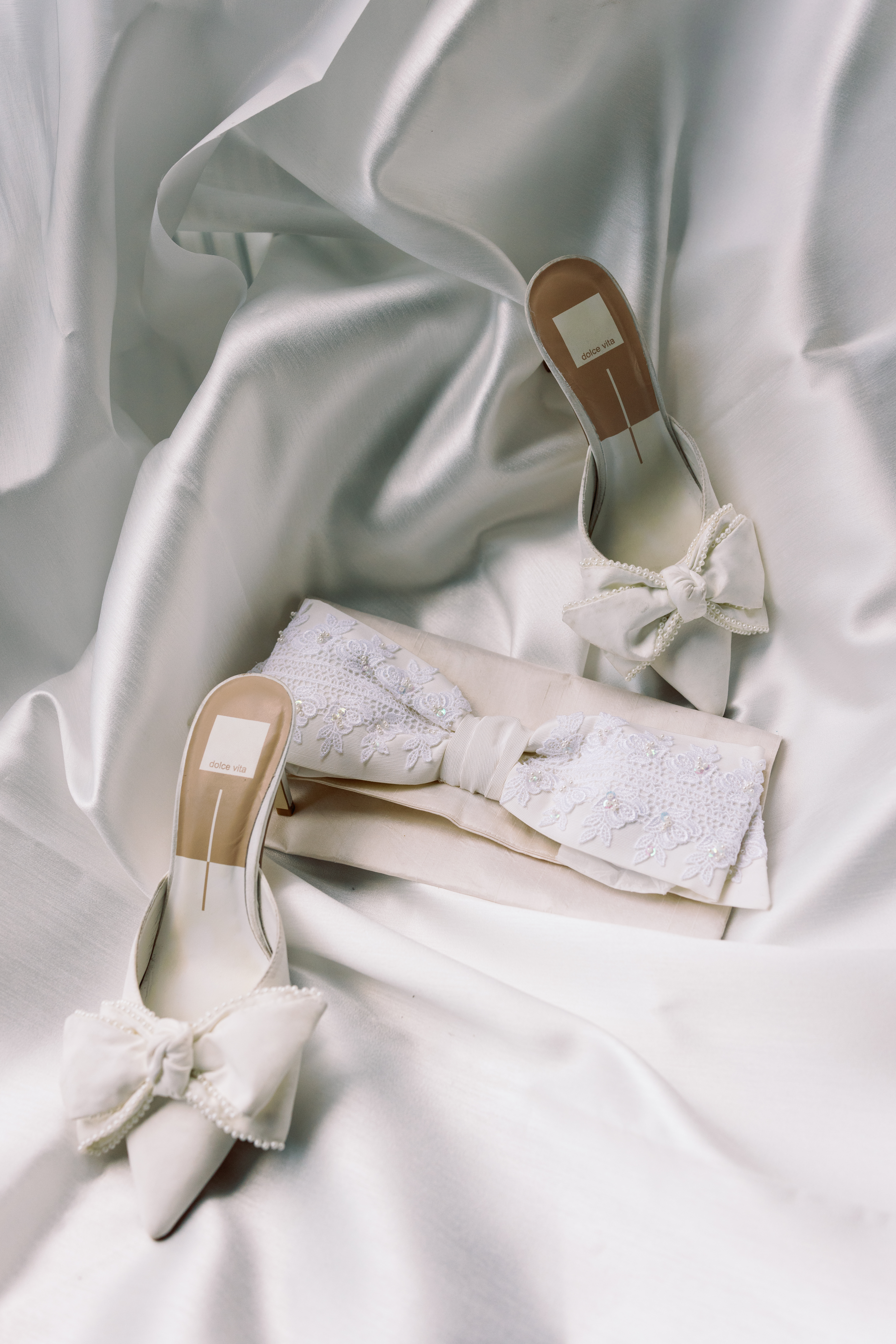 classic black and white wedding day details in New York City